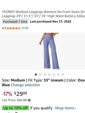 Wore once. High-Waist Wide Leg Pants in Ocean Blue - YEOREO